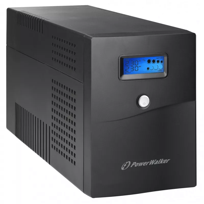 Uninterruptible Power Supply PowerWalker VI 3000 SCL FR 3 kVA / 1.8 kW, Line-Interactive, 4x Type E outlets, 18 Ah battery (2×12 V)