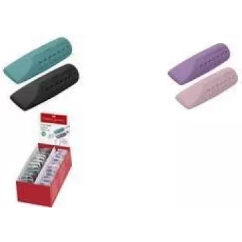 Radierkappe Faber-Castell Rad. Grip 2001 RollOn Colours – Kappenradierer für Bleistifte, sortierte Farben