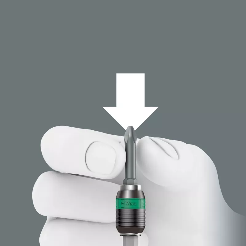Bithalter-Schraubendreher Wera 816 R mit Rapidaptor-Schnellwechselaufnahme
