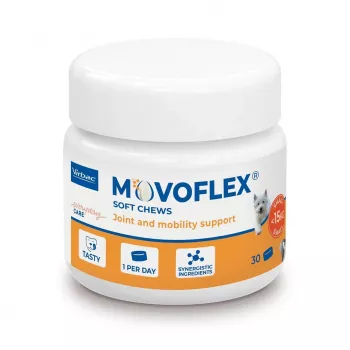 VIRBAC MOVOFLEX weiche Gelenkkautabletten für Hunde, kleine Größe S, Gelenkgesundheitsergänzung