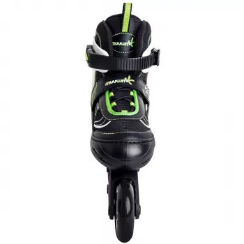 Verstellbare Kinderinliner Gr. 37-40, Inline-Skates grün/schwarz