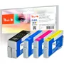 Peach PI200-637 Tintenpatrone 4 Stück Schwarz, Cyan, Magenta, Gelb