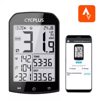GPS-Fahrradcomputer Cycplus M1, 2,9-Zoll-Display, Bluetooth