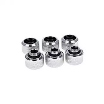 Alphacool Eiszapfen 16mm HardTube Anschraubfitting G1/4 - Chrom Sixpack (17378)