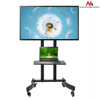 Monitorständer Maclean MC-739 165,1 cm (65 Zoll) Boden Schwarz