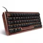 Sharkoon 100068100 Tastatur Office USB QWERTZ Deutsch Holz 61 Tasten RGB LED