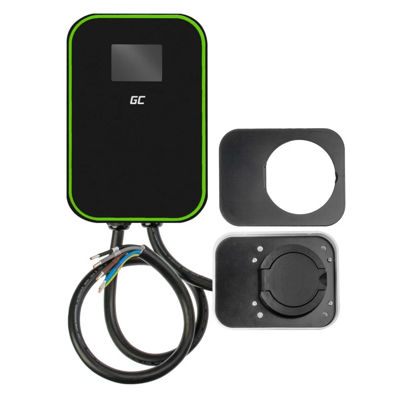 GREEN CELL WALLBOX EV POWERBOX 22KW MIT STECKDOSE & RFID