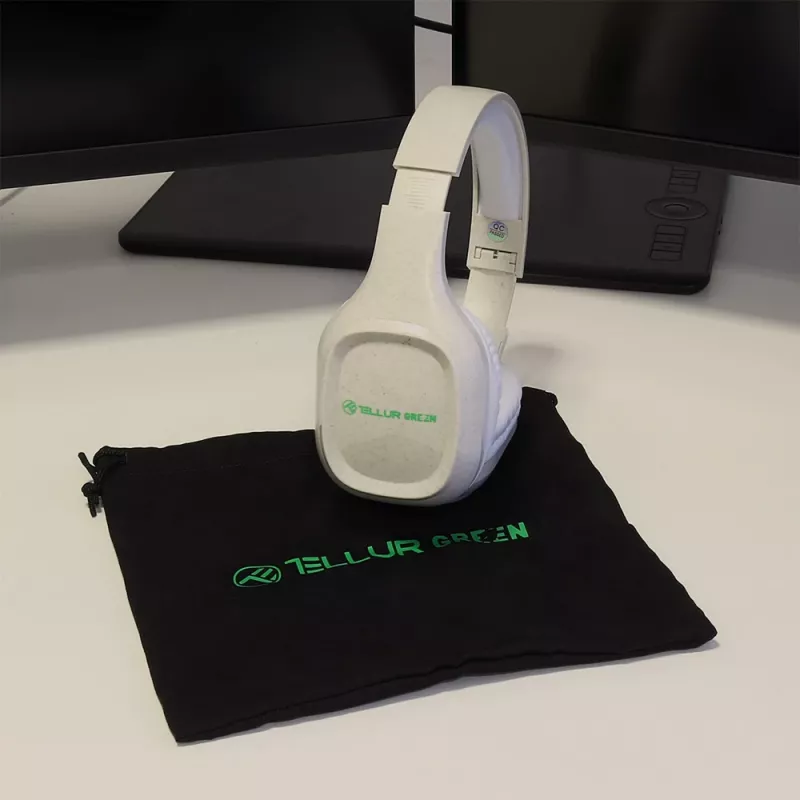 Headphones Tellur Grün Bluetooth Over-Ear Headphones Pulse Foldable Cream TLL511441