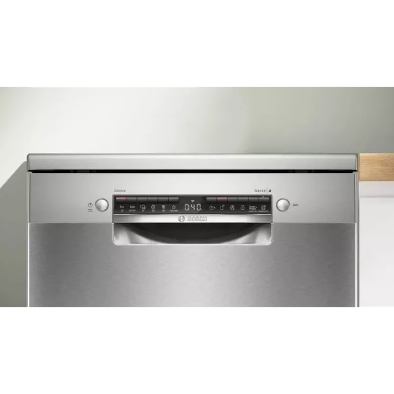 Freistehender Geschirrspüler Bosch SMS4EVI04E — 13 Maßgedecke, 44–46 dB, Energieklasse D, 60×60×84,5 cm