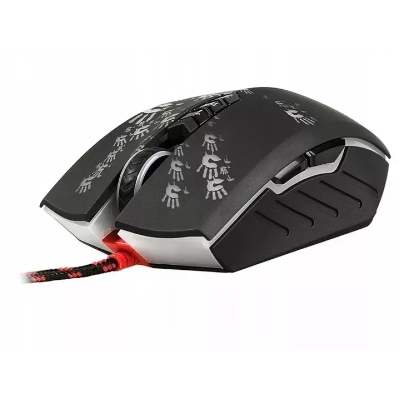 Gaming-Maus A4Tech BLOODY A60 — optisch, beidhändig, 6200 DPI, USB Type-A, 8 Tasten, schwarz