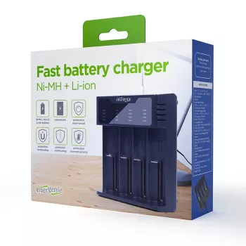 Batterieladegerät Gembird BC-USB-02 USB Lithium-Ionen NiCd NiMH