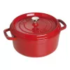 Einzeltopf Staub Cocotte 24 cm Kirsche