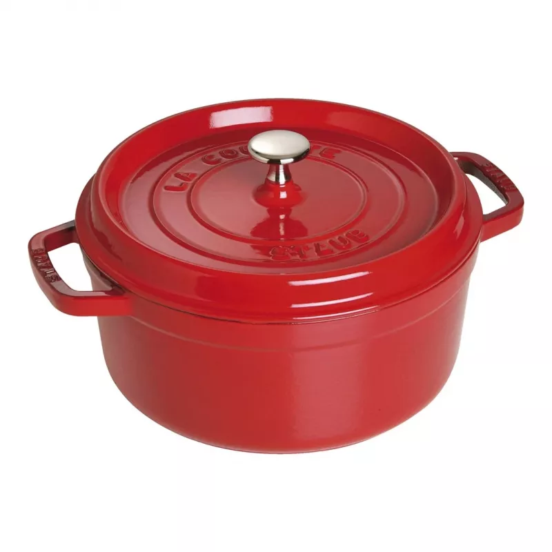 Einzeltopf Staub Cocotte 24 cm Kirsche