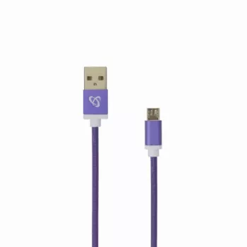 Sbox USB->Micro USB M/M 1m USB-10315U pflaumenlila