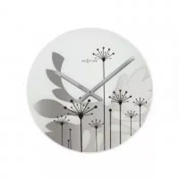 NeXtime klok 8088 Grass, Ø43 cm, Wanduhr, Grau