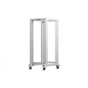 LANBERG 19 Zoll Open Rack 27U 600x800 mm grau, 27U Open-Frame-Server-Rack