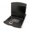 Rack-Konsole VALUE 26.99.0123, 43,2 cm (17 Zoll) LCD, 1280×1024, 1U, französische Tastatur, schwarz