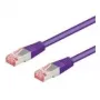 Wentronic goobay - Patchkabel - RJ-45 (M) auf RJ-45 (M) - 50,0 m - SFTP, PiMF - CAT 6 - halogenfrei, vergossen, Knickschutz - Violett (93544)