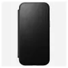 Folio-Handyhülle Nomad NM01675785 für Apple-Handys, passend für bis zu 17,5 cm (6,9 Zoll), Schwarz, 3 Kartenfächer, Tischaufsteller