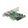 DeLOCK PCI Express x1 Karte auf 2 x USB 3.2 Gen 1 Typ-A + 1 x interner 19-Pin-Header