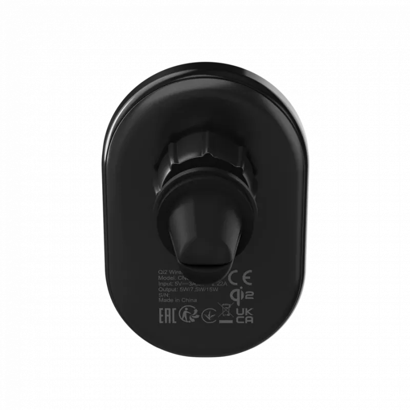 Kabelloses Autoladegerät CANYON OnGrip 105 15W Qi2 Wireless Schwarz