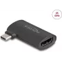 Adapter DELOCK USB Type-C (Stecker) auf HDMI (Buchse) DP Alt Mode 4K abgewinkelt