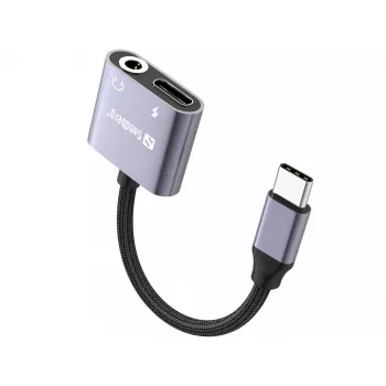 USB-C Audio-Adapter SANDBERG PD65W 136-67 mit USB-C PD Passthrough