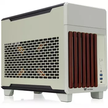 Mini-Gehäuse THERMALTAKE TR100 WS Matcha Grün, kompaktes Design, Unterstützung für mini-ITX/microATX