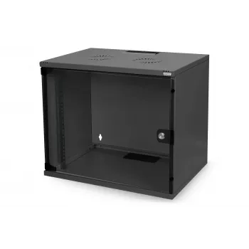 7HE WANDMONTAGESCHRANK UNMONTED 370X540X400 GLASSTÜR SCHWARZ