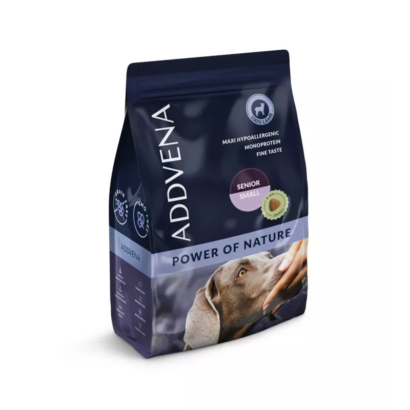 ADDVENA Power of Nature Senior Small Lamb - Trockenfutter für Hunde - 2,5 kg