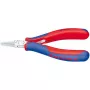 KNIPEX Elektronik-Greifzange 115 mm Präzisionszange für feine Montagearbeiten, z.B. in der Elektronik und Feinmechanik – zum Greifen, Halten und Biegen – Kastenverzahnung