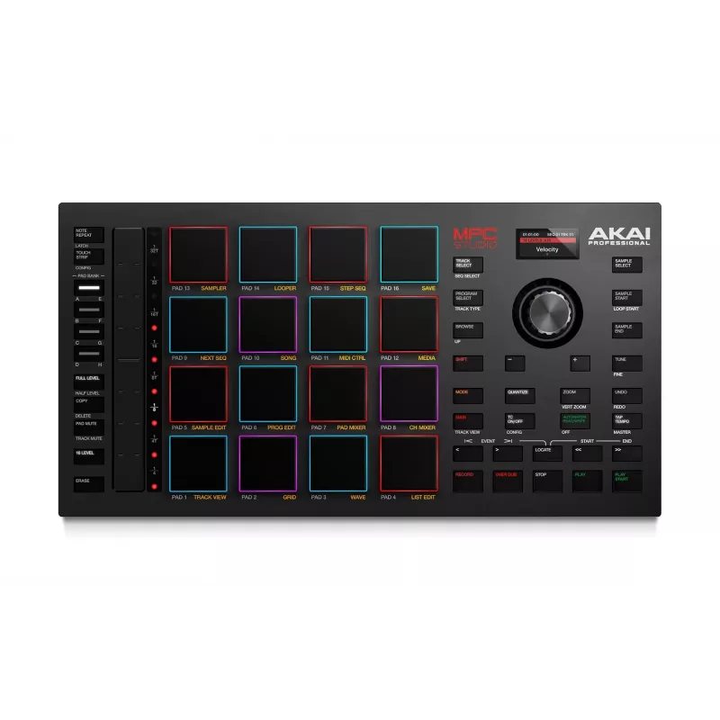 MIDI Studio Controller AKAI MPC Studio MK2 mit 16 Pads, LCD, RGB-Hintergrundbeleuchtung, USB-MIDI, 305 mm Breite