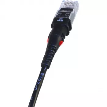PatchSee TP-6A-U/6 Schwarz 1,8 m Cat6a F/UTP Netzwerkkabel Patch