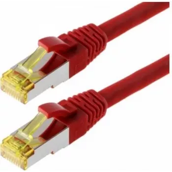 Netzwerkkabel Helos Cat 6a S/FTP 1,5 m Rot
