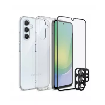 PanzerGlass SAFE. 3-in-1 Schutzglas-Set für Samsung Galaxy A56 5G (SA68342)