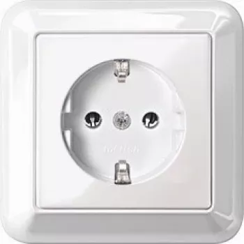 MERTEN SCHUKO-Steckdose 16A MEG2301-1219 Thermoplast polarweiß mit Abdeckplatte MEG2 MEG2301-1219 (MEG2301-1219)