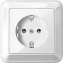 MERTEN SCHUKO-Steckdose 16A MEG2301-1219 Thermoplast polarweiß mit Abdeckplatte MEG2 MEG2301-1219 (MEG2301-1219)