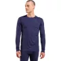 Odlo BL TOP Rundhals langarm MERINO 200 Langarm-Thermounterwäsche, Größe L, blau