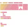 Keycaps GLORIOUS GPBT Gradient Grapefruit ANSI-Layout PBT-Dye-Sub-Tastenkappen-Set