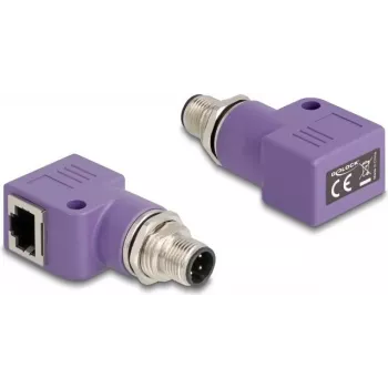 DeLOCK 60679 Kabel-Adapter M12 RJ45 Violett
