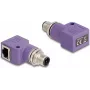 DeLOCK 60679 Kabel-Adapter M12 RJ45 Violett