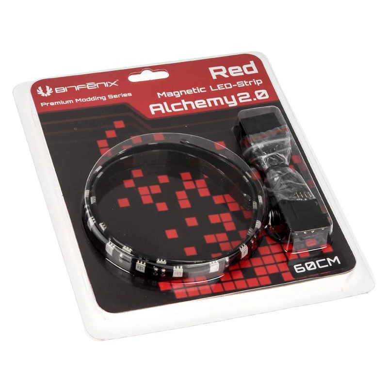 BitFenix Alchemy 2.0 Magnetischer LED-Streifen - 60 cm, 30 LEDs, Rot