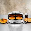 ROMMELSBACHER PC 1800, 4 Crêpes, Silber, Kunststoff, 13,5 cm, Tasten, 1800 W