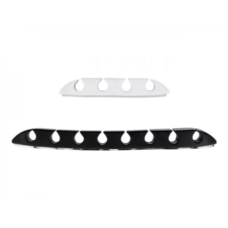 Kabelhalter DeLOCK trapezförmig selbstklebend Kombi-Set 10 Stück schwarz weiß