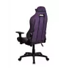 Gaming-Stuhl Arozzi Torretta SoftFabric Lila – ergonomisches Design, verstellbare Armlehnen, neigbare Rückenlehne