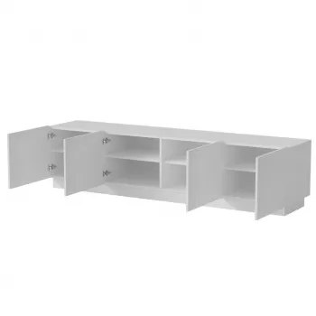TV-Schrank cama meble LIVERTI 2000x420x480 mm, weiß, Spanplatten-Oberplatte
