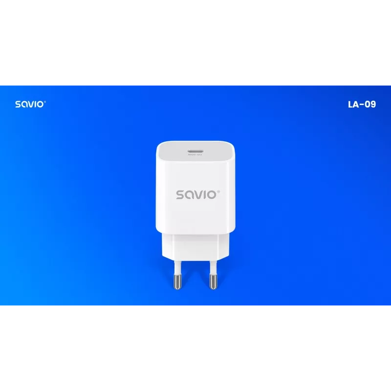Wandladegerät 20W LA-09 USB-C QC, PD 3.0 Savio SAVLA-09