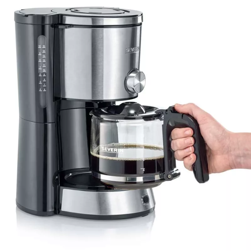SEVERIN KA4825 Kaffeemaschine schwarz/Edelstahl