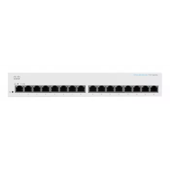 Switch, Cisco CBS110 Unmanaged L2 Gigabit Ethernet 16x RJ-45 (10/100/1000), 1U, 32 Gbps