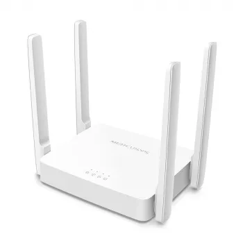 Tischrouter MERCUSYS AC10 Dualband 2,4/5 GHz Wi‑Fi 5, 4 externe Antennen, 1x Fast Ethernet (WAN/LAN)